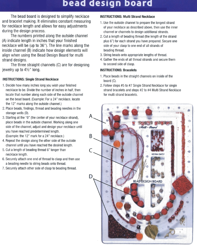 Bead design board