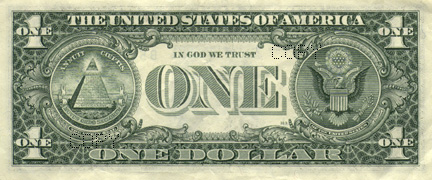 One Dollar Bill Back